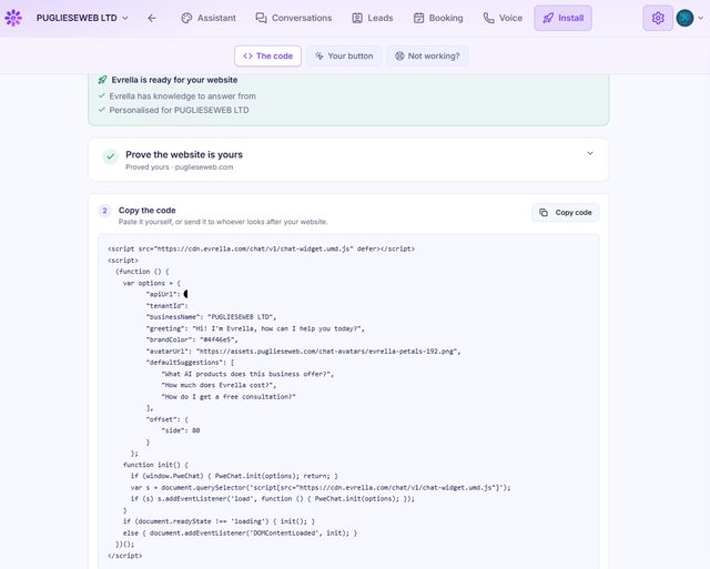Install on your website
